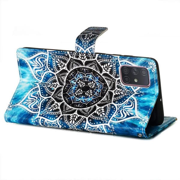 Plånboksfodral Samsung Galaxy A51 – Blå Mandala