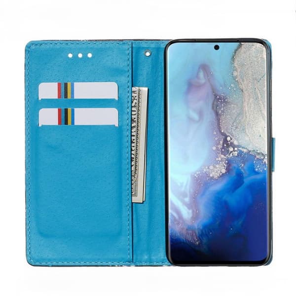 Plånboksfodral Samsung Galaxy S20 – Blå Mandala