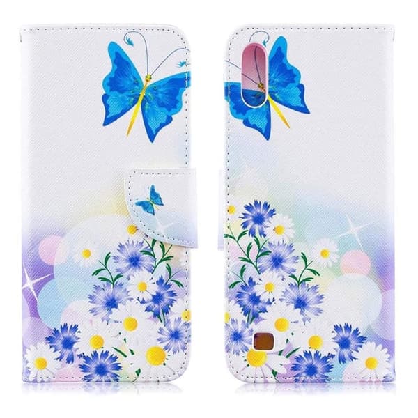 Plånboksfodral Samsung Galaxy A10 – Fjärilar och Blommor