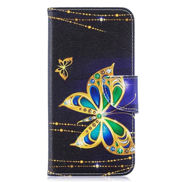 Plånboksfodral Samsung Galaxy A10 – Guldfjäril