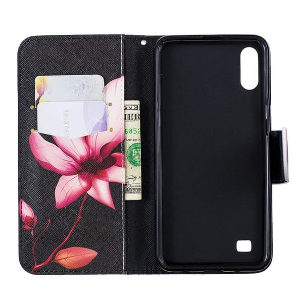 Plånboksfodral Samsung Galaxy A10 – Rosa Blomma