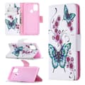 Miniatyrbillede 1 af 4: Plånboksfodral Samsung Galaxy A21s – Fjärilar och Blommor