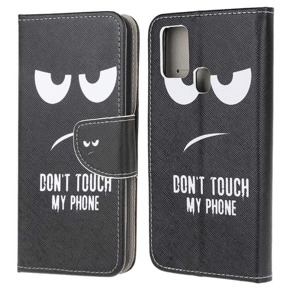 Lompakkokotelo Samsung Galaxy A21s - Don’t Touch My Phone