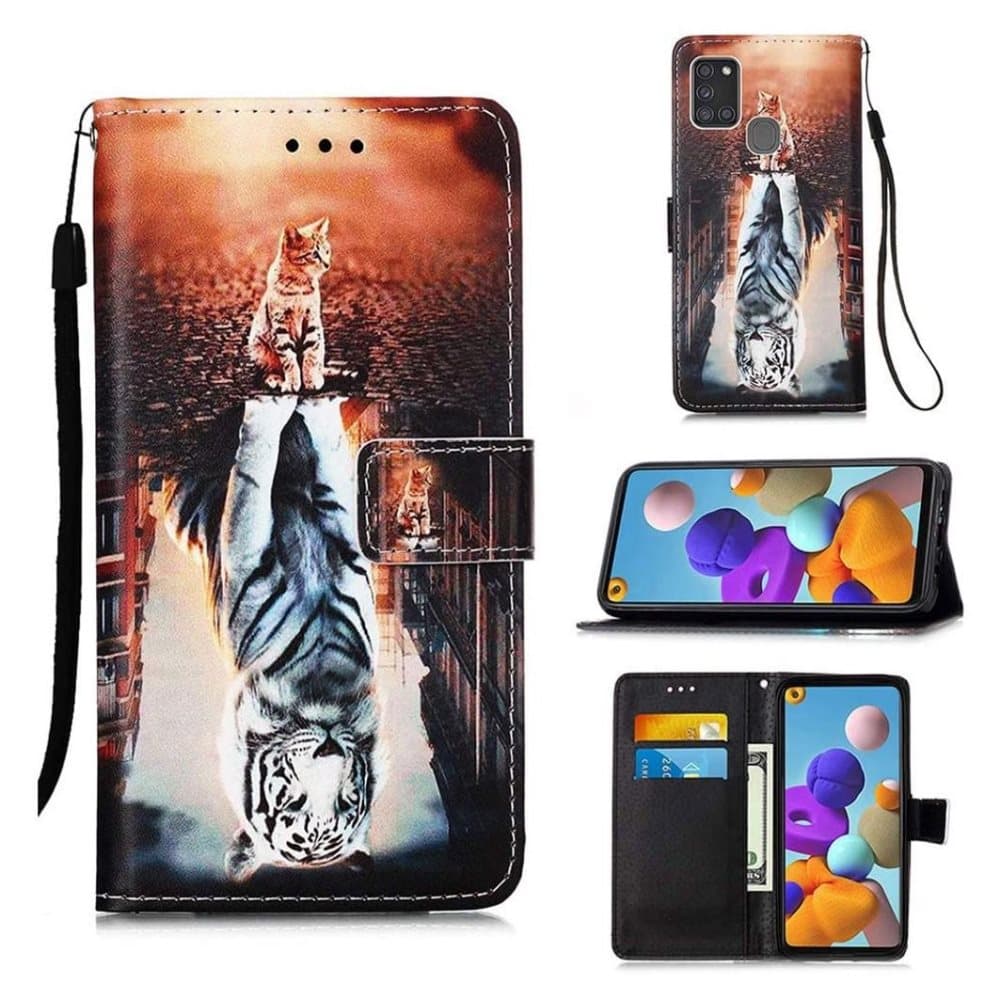 Plånboksfodral Samsung Galaxy A21s - Reflektion