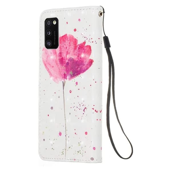 Plånboksfodral Samsung Galaxy A41 - Rosa Blomma