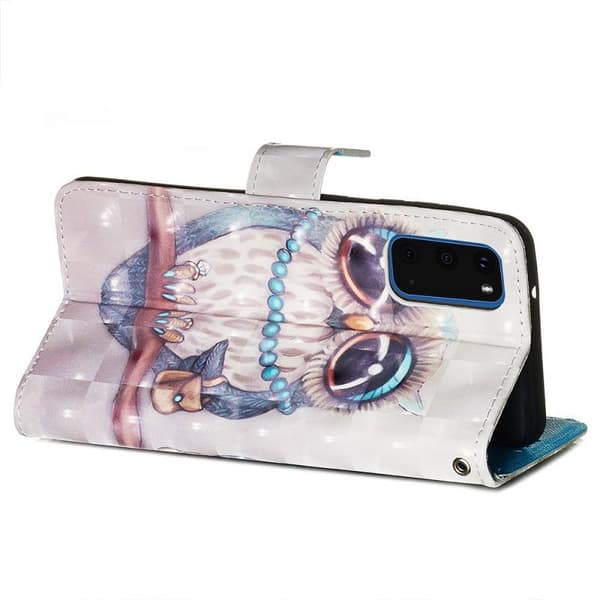 Plånboksfodral Samsung Galaxy S20 FE - Utsmyckad Uggla