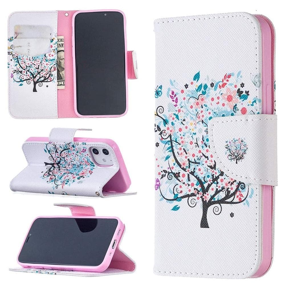 Plånboksfodral Apple iPhone 12 Mini - Färgglatt Träd