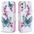 Miniatyrbillede 2 af 4: Plånboksfodral Apple iPhone 12 Mini – Fjärilar och Blommor