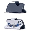 Miniatyrbillede 3 af 4: Plånboksfodral Apple iPhone 12 Mini – Blåa och Vita Fjärilar