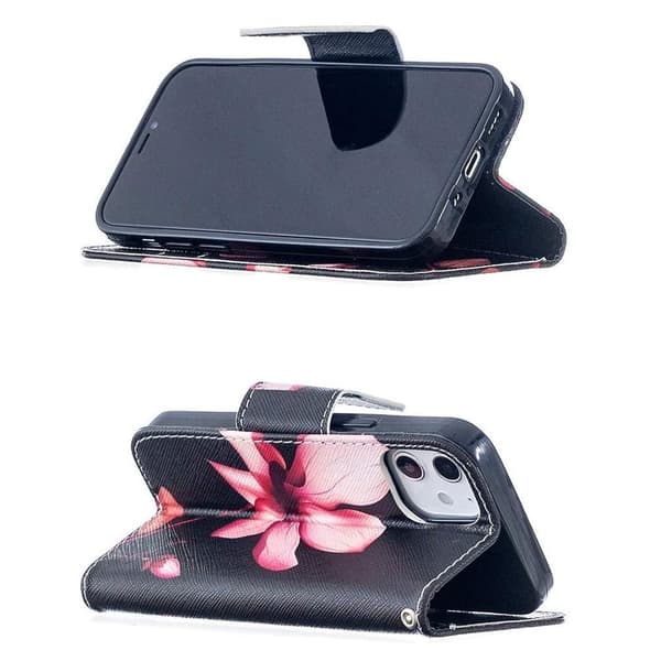Plånboksfodral Apple iPhone 12 – Rosa Blomma