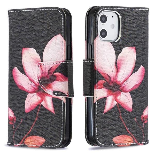 Plånboksfodral Apple iPhone 12 – Rosa Blomma