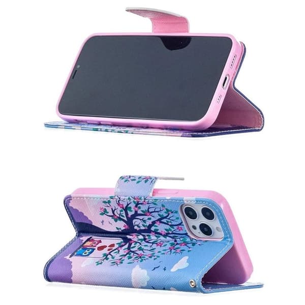 Plånboksfodral Apple iPhone 12 Pro – Ugglor på Gunga
