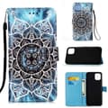 Miniatyrbillede 1 af 4: Plånboksfodral Apple iPhone 12 Pro – Blå Mandala