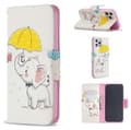 Miniatyrbillede 1 af 4: Plånboksfodral Apple iPhone 12 Pro – Elefant med Paraply