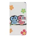 Pikkukuva 7 / 7: Plånboksfodral Samsung Galaxy A10 - Ugglor & Blommor