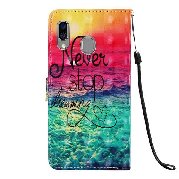 Plånboksfodral Samsung Galaxy A20e – Never Stop Dreaming