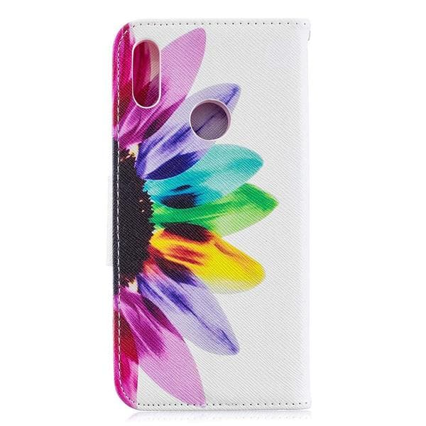 Plånboksfodral Huawei Y6 2019  – Färgglad Blomma