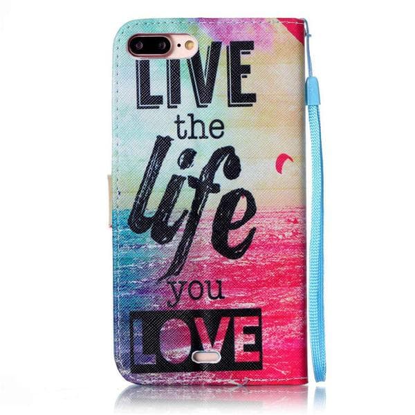 Plånboksfodral iPhone 6 Plus / 6s Plus - Live The Life You Love