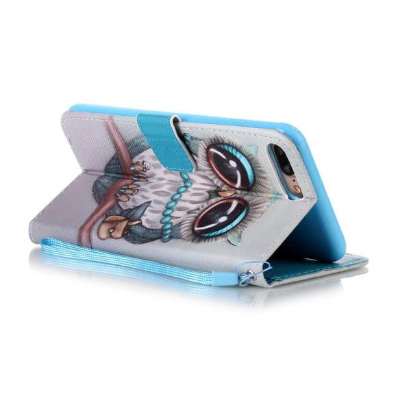 Plånboksfodral iPhone 6 Plus / 6s Plus – Utsmyckad Uggla