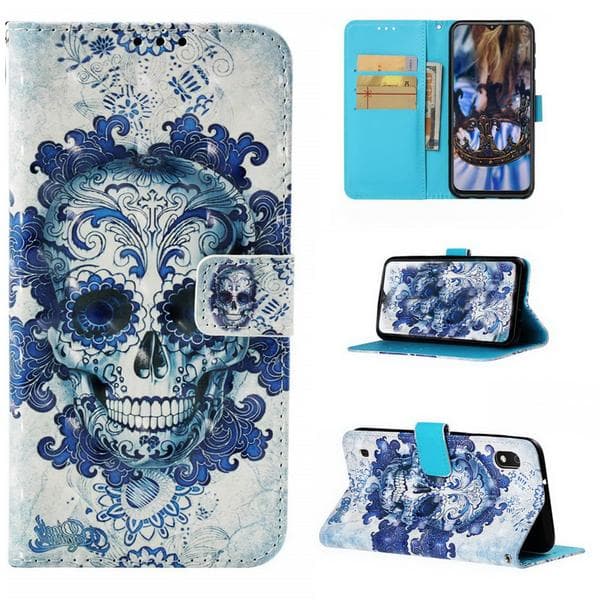 Plånboksfodral Samsung Galaxy A10 – Döskalle
