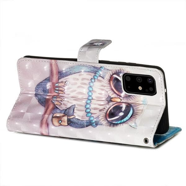 Plånboksfodral Samsung Galaxy S20 Plus – Utsmyckad Uggla