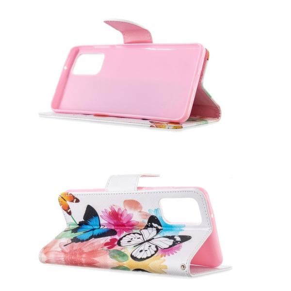 Plånboksfodral Samsung Galaxy S20 Plus – Färgglada Fjärilar