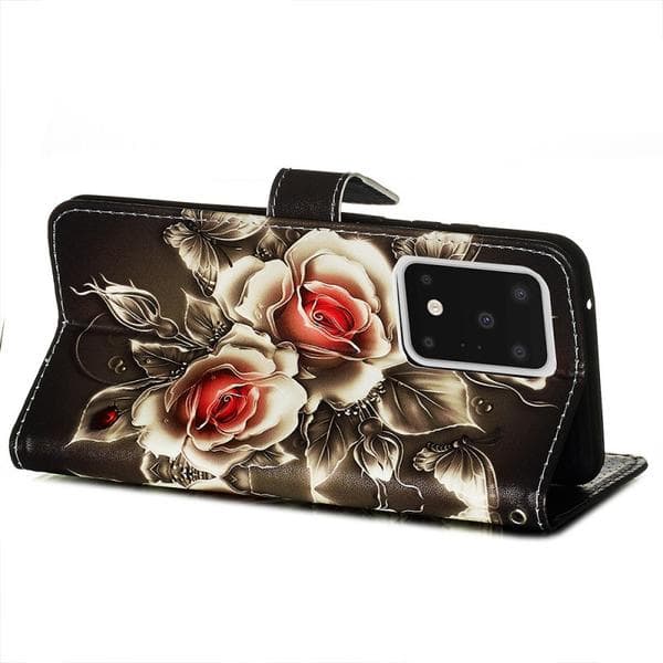 Plånboksfodral Samsung Galaxy S20 Ultra – Rosor