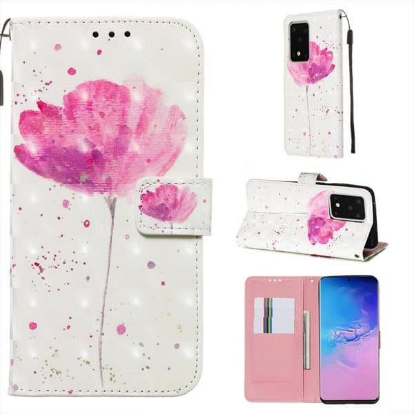 Plånboksfodral Samsung Galaxy S20 Ultra – Rosa Blomma