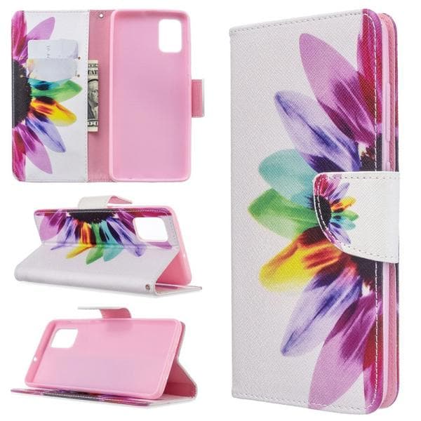 Plånboksfodral Samsung Galaxy A71 – Färgglad Blomma