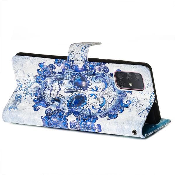 Plånboksfodral Samsung Galaxy A71 – Döskalle