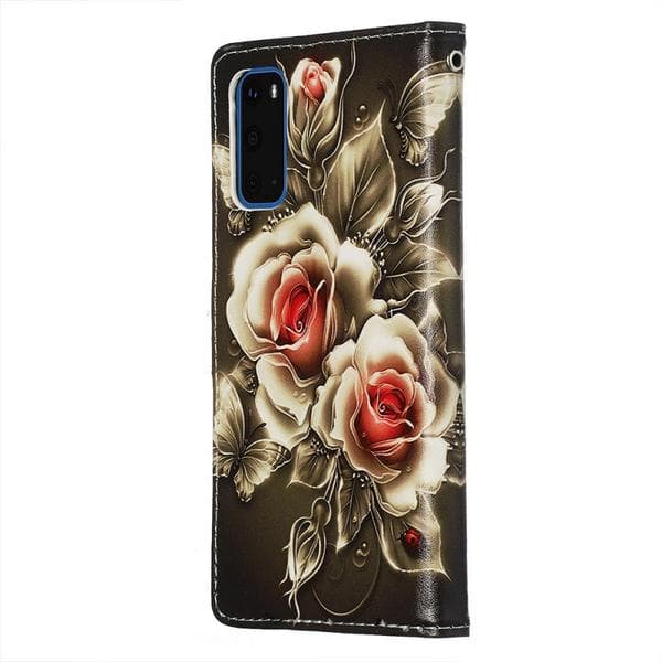 Plånboksfodral Samsung Galaxy S20 – Rosor