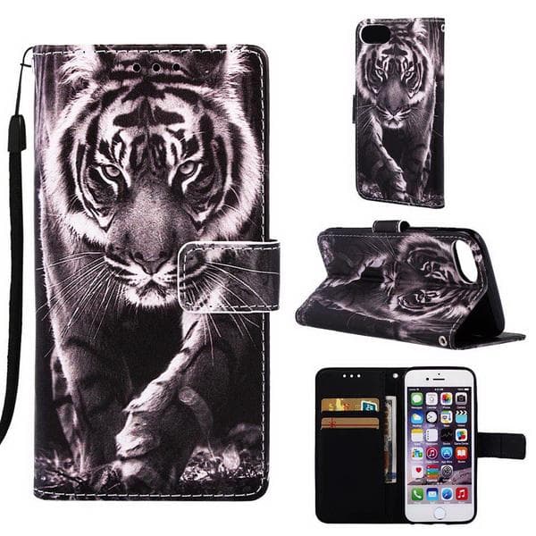 Plånboksfodral Apple iPhone 7 – Tiger