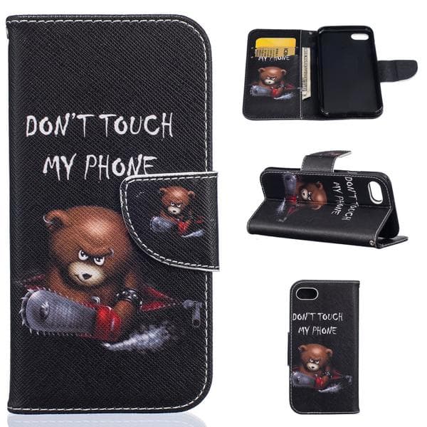 Plånboksfodral iPhone SE (2020) - Don't Touch My Phone