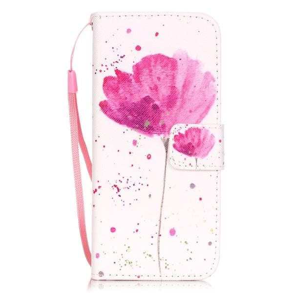 Plånboksfodral iPhone SE (2020) - Rosa Blomma