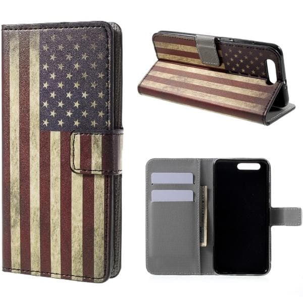 Plånboksfodral Huawei Honor 9 - Flagga USA