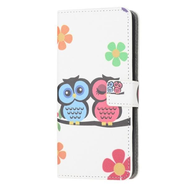 Plånboksfodral Samsung Galaxy A41 - Ugglor & Blommor