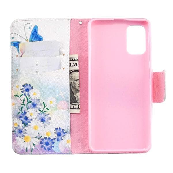 Plånboksfodral Samsung Galaxy A41 – Fjärilar och Blommor
