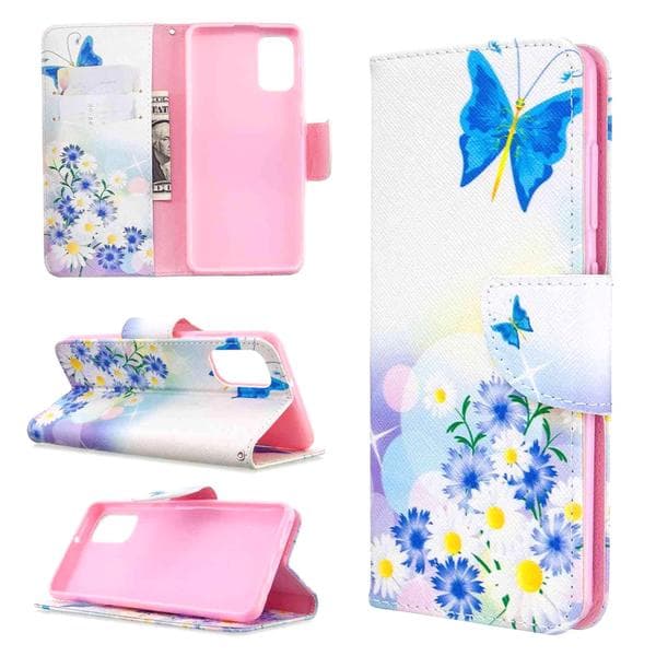 Plånboksfodral Samsung Galaxy A41 – Fjärilar och Blommor