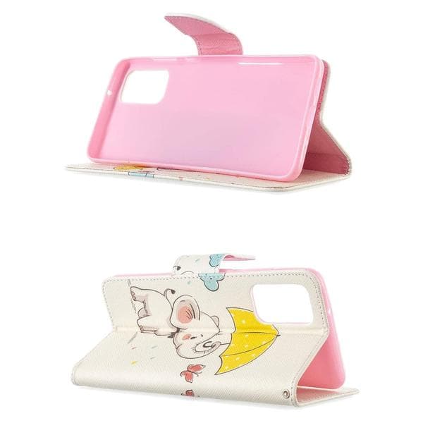 Plånboksfodral Samsung Galaxy S20 Plus – Elefant med Paraply
