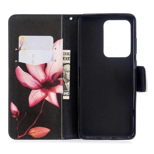 Plånboksfodral Samsung Galaxy S20 Ultra – Rosa Blomma