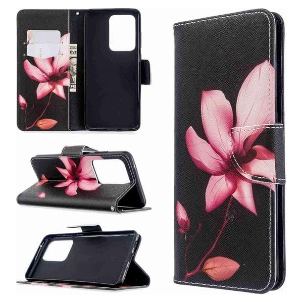 Plånboksfodral Samsung Galaxy S20 Ultra – Rosa Blomma