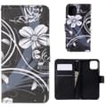 Pikkukuva 1 / 5: Plånboksfodral Apple iPhone 11 Pro Max - Svart med Blommor