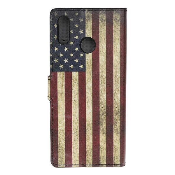 Plånboksfodral Huawei Y6 2019 - Flagga USA