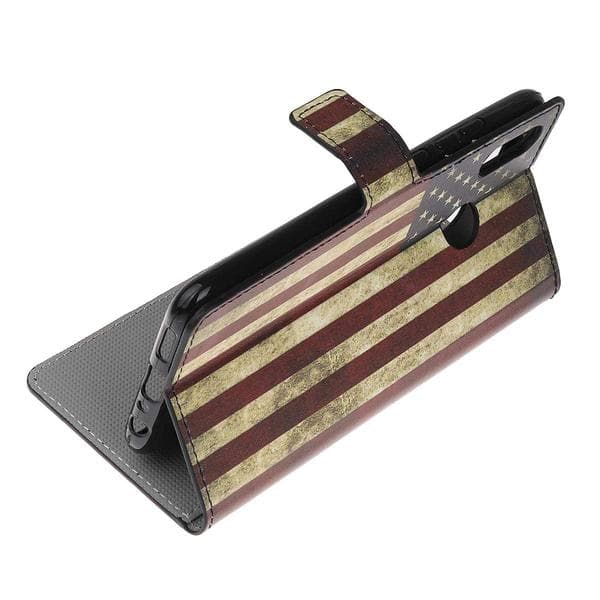 Plånboksfodral Huawei Y6 2019 - Flagga USA