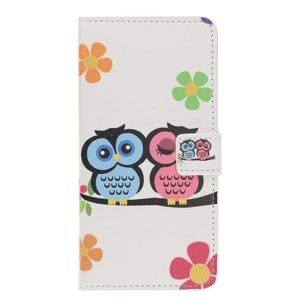 Plånboksfodral Samsung Galaxy Note 10 - Ugglor & Blommor