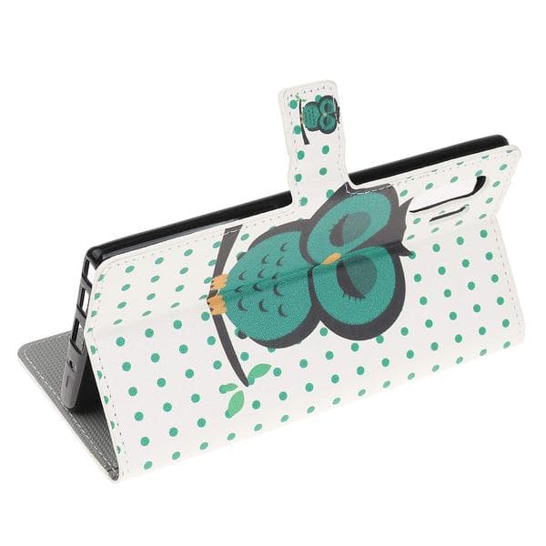 Plånboksfodral Samsung Galaxy Note 10 Plus - Prickigt med Uggla
