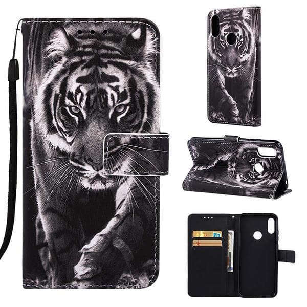 Plånboksfodral Huawei Y6 2019 – Tiger