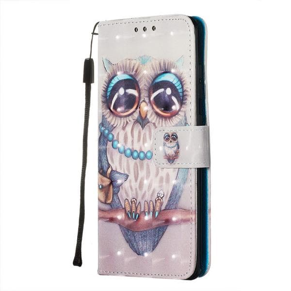 Plånboksfodral Samsung Galaxy S20 – Utsmyckad Uggla