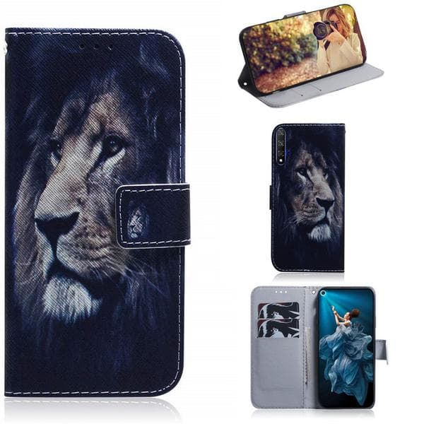 Plånboksfodral Huawei Nova 5T - Lejon