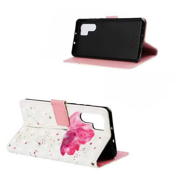 Plånboksfodral Huawei P30 Pro – Rosa Blomma